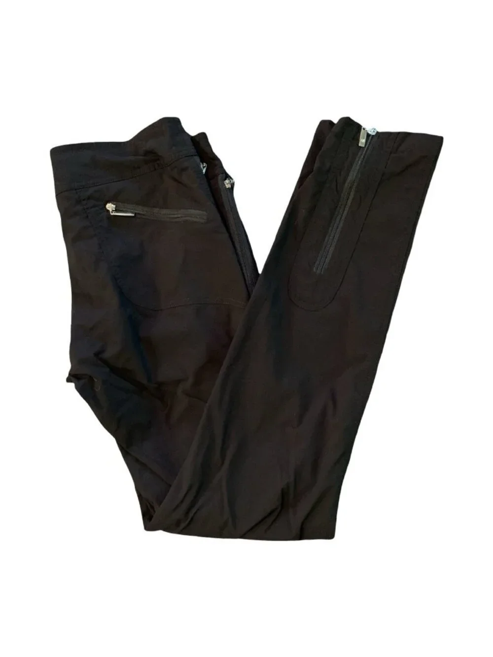 Anatomie Italian Travel Susan Pants Womens S Black Zip Hem Skinny Ankle Trousers
